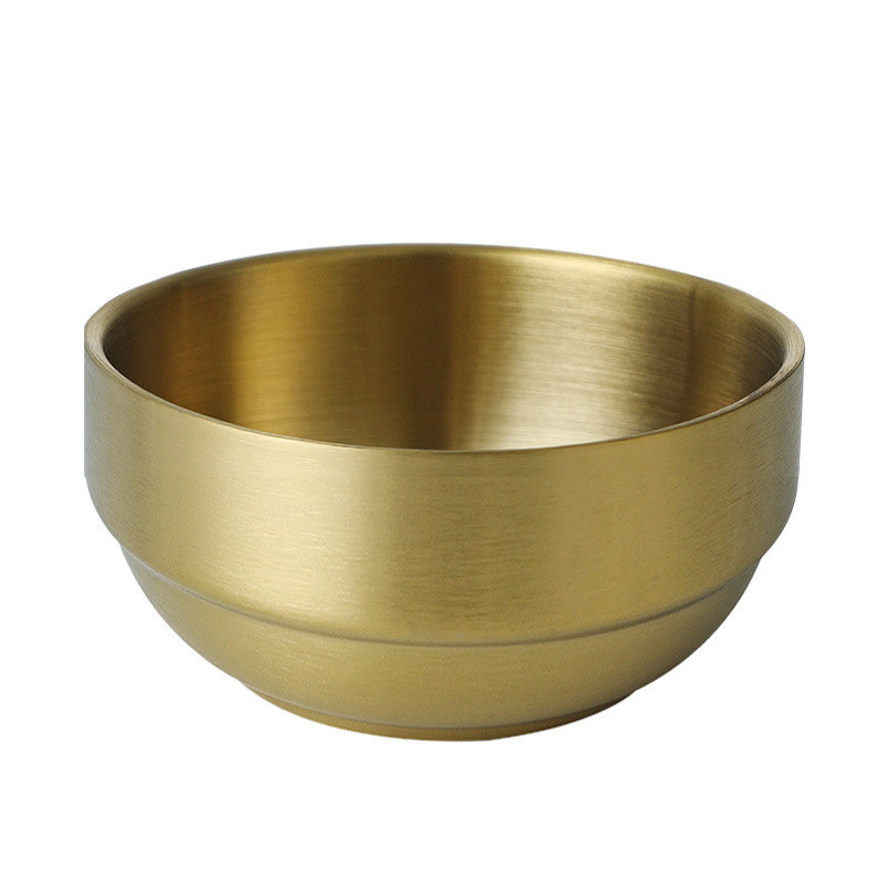 Oukeai ชามสแตนเลสสไตล์เกาหลี Golden Cooking Bowl รูปที่ 5