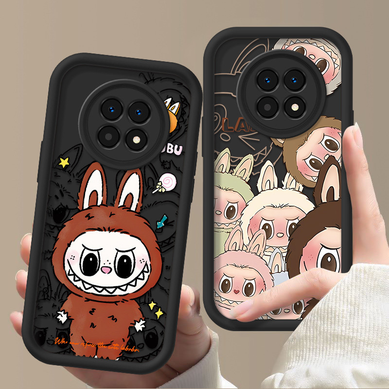 เคส Realme 12 5G เคส Realme 12X 5G เคส Realme C65 5G เคส Realme Narzo 70X 5G เคส Pop Martเคสโทรศัพท์Coolการ์ตูนLabubuเลนส์ป้องกันเคสโทรศัพท์นุ่มXS-JGS