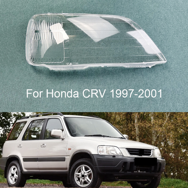 ไฟหน้าเลนส์เชลล์เปลี่ยนโคมไฟเดิมสําหรับ Honda CRV CR-V 1997-2001 ไฟหน้าด้านหน้าฝาครอบโปร่งใสโคมไฟ Shade