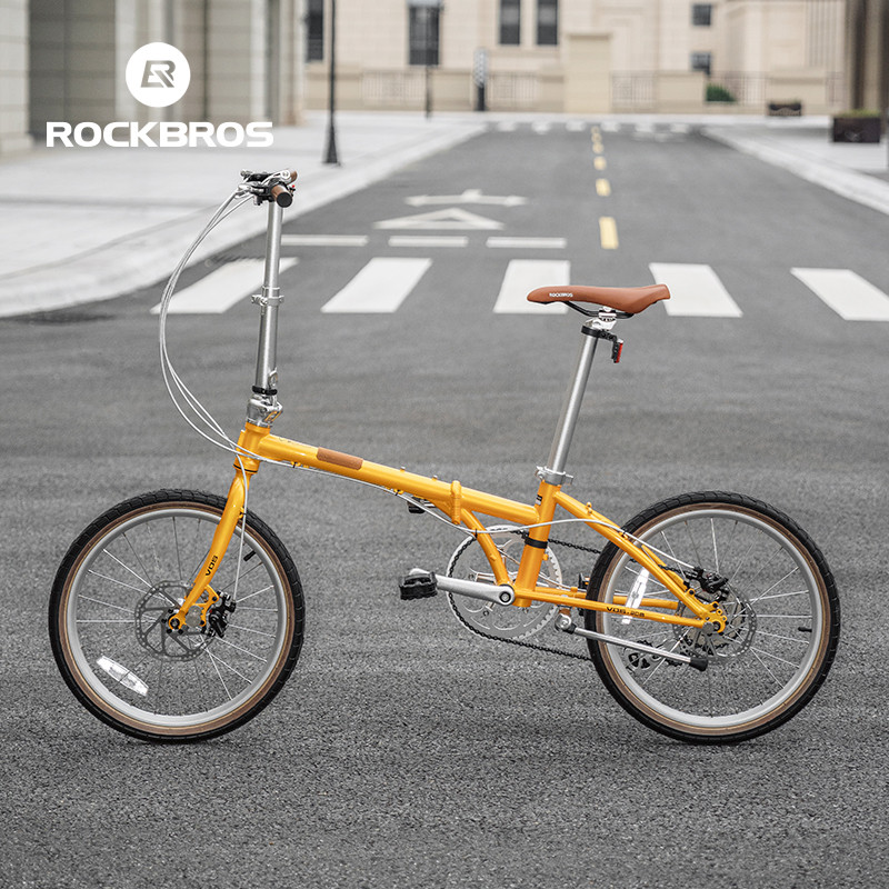 【พร้อมส่ง】ROCKBROS จักรยานพับ 20 นิ้วแบบพกพา Commute 8-Speed Disc เบรคยานพาหนะนักเรียนผู้ใหญ่จักรยาน Unisex — صورة 5