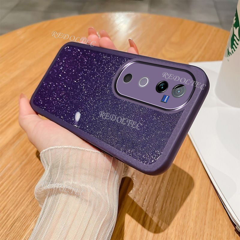 เคส VIVO V40 5G V40 Pro 5G 2024 Luxury Glitter ปลอก VIVOV40 VIVOV40Pro VIVO V40Pro V 40 Pro Gradient Bling ใสซิลิโคนฝาครอบเลนส์ป้องกัน