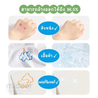 Mideer มิเดียร์ Dual Tip Markers ปากกาเมจิกแบบโปร่งแสง ลบได้ 2 ด้าน (MD4308,MD4309)