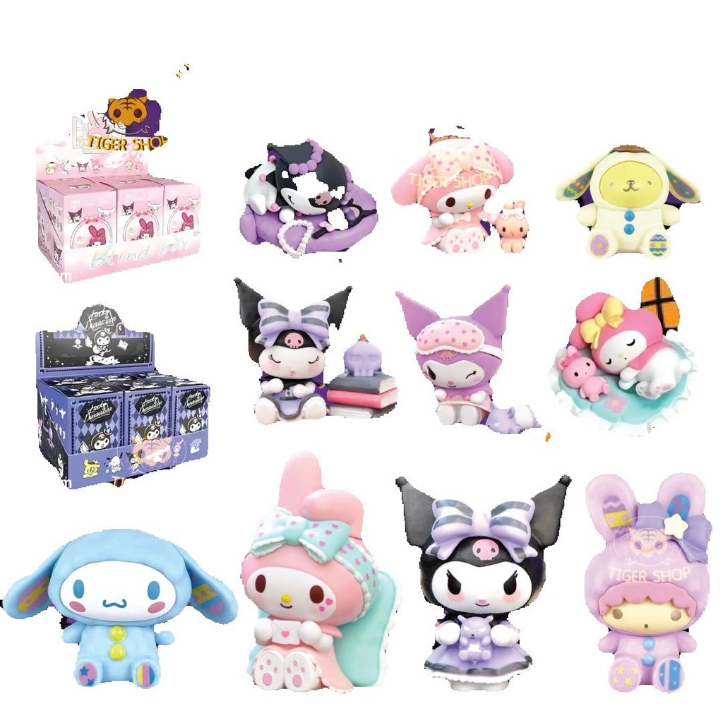 กล่องโมเดลตัวการ์ตูนคละแบบ แบบ 1 ชิ้น Sanrio Blind Box Multiple Series