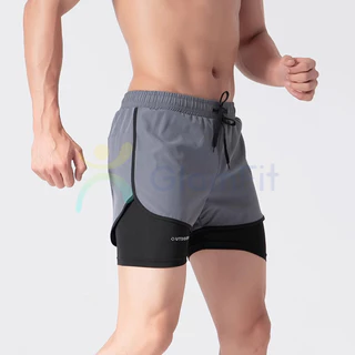ส่ส่งจากไทย M-5XL กางเกงกีฬาขาสั้น ระบายอากาศ แห้งเร็ว สีเทา ดำ เหมาะกับการวิ่ง
