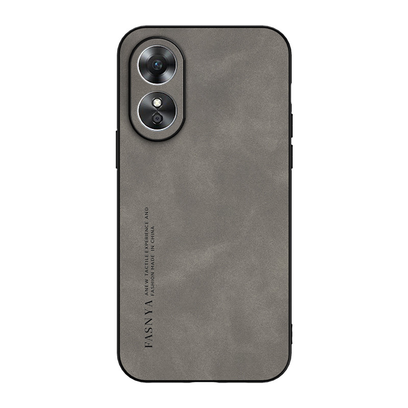 สําหรับเคสโทรศัพท์ OPPO A17 เคสป้องกันหนังกลับหนังแกะหรูหราพร้อมขอบแข็งและนุ่ม
