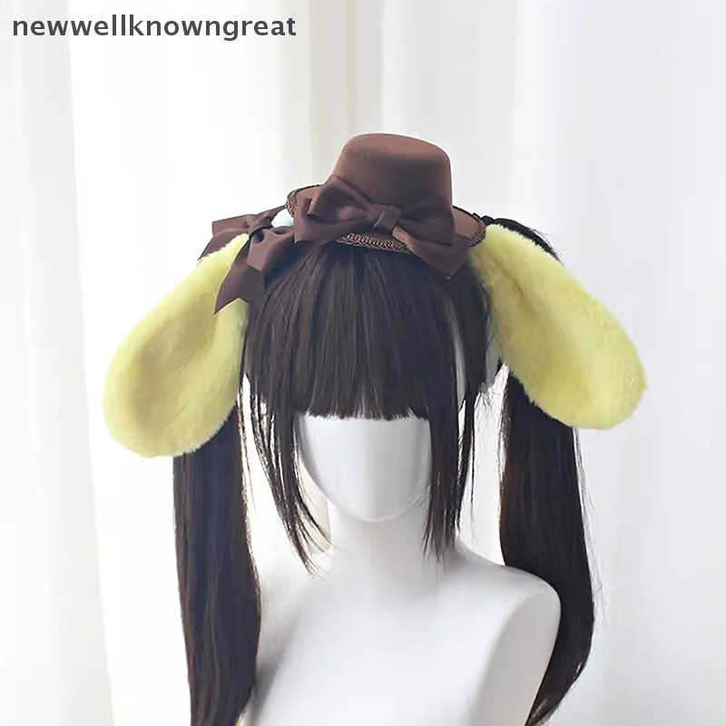 Newwellknowngreat Cinnamoroll Creative Hairband การ์ตูนภาพเคลื่อนไหว My Melody Pompompurin น่ารัก Bowler หมวก Lolita อุปกรณ์เสริมผม Headdress CAD