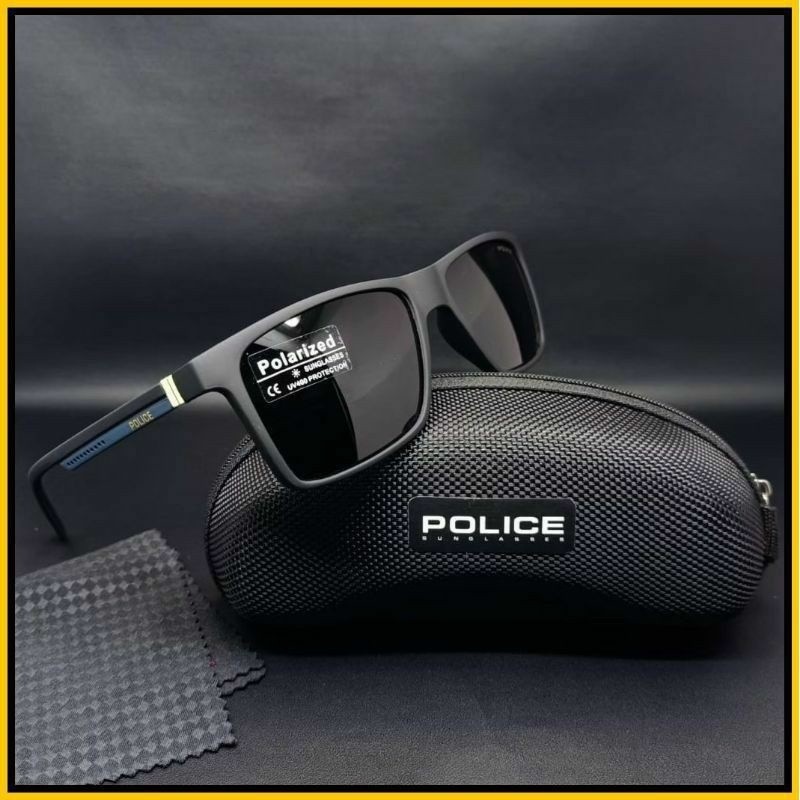 กระจกแฟชั่นล่าสุด!!! POLICE POLARIZED GLASSES สําหรับผู้ชาย P24 – P1216/ANTI-GLARE ครบชุด ราคา ถูกที่สุด ดีลบีเคเค แกลเลอรีภาพที่ 6