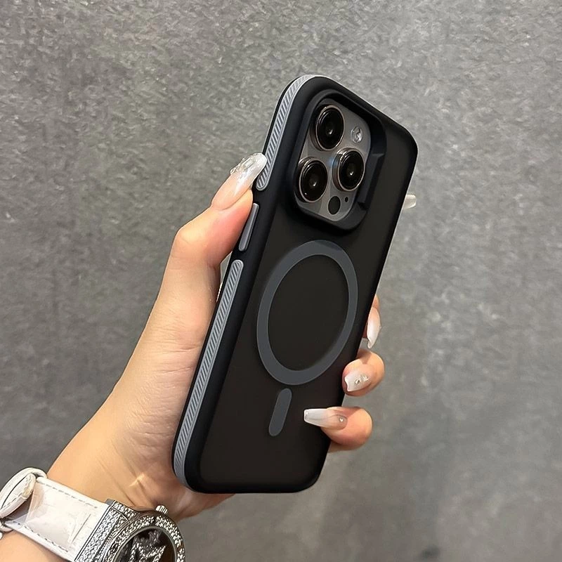 เคสโทรศัพท์สําหรับiphone 16 ProMax Magnetic Matte CASE iPhone 11 12 13 14 15 16 Pro Max iPhone 14/15/16 Plusกันกระแทกและป้องกันการตกกระแทกปลอกป้องกัน