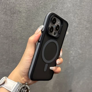เคสโทรศัพท์สําหรับiphone 16 ProMax Magnetic Matte CASE iPhone 11 12 13 14 15 16 Pro Max iPhone 14/15/16 Plusกันกระแทกและป้องกันการตกกระแทกปลอกป้องกัน