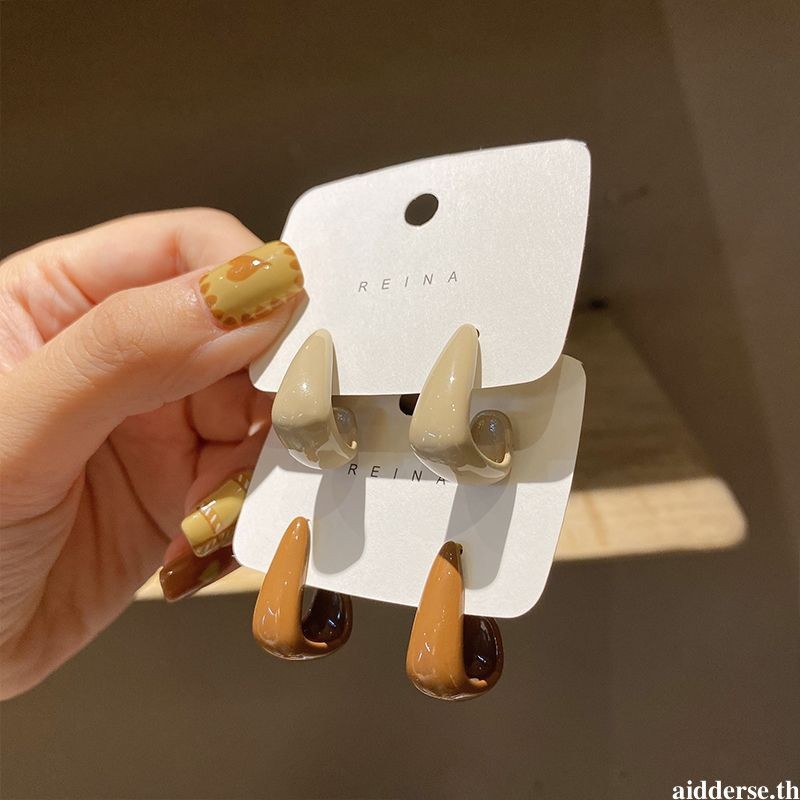 aidderse.thFrench Style Retroต่างหูผู้หญิงอินเทรนด์ต่างหูระดับไฮเอนด์หรูหราNicheต่างหู- - รูปที่ 2