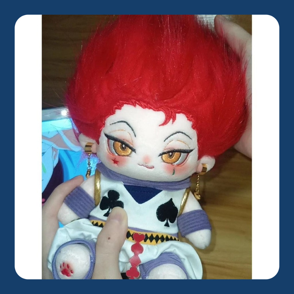 20 ซม. HUNTER HUNTER Hisoka Attribute ผ้าฝ้ายเสื้อยืดอะนิเมะอุปกรณ์ต่อพ่วงตุ๊กตา Super Cool ตุ๊กตาของขวัญ