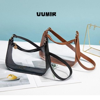 UUMIR กระเป๋าถือ,พีวีซีกระเป๋าสะพายใสขนาดเล็ก,กระเป๋าสีลูกกว…