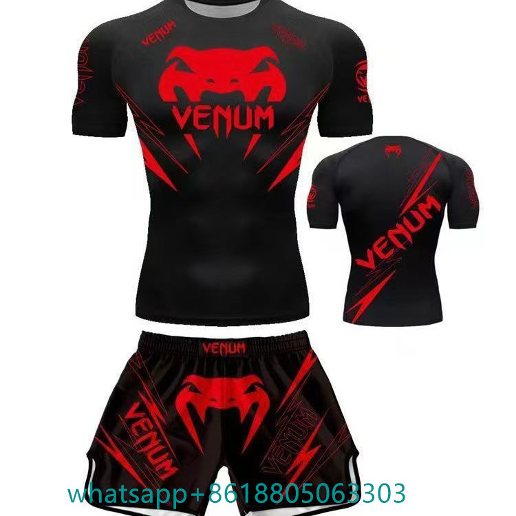 Muscle Monster VENUM Venom Shorts Suit Men Women Training Boxing Suit MARL Sanda Competition UFC Top
