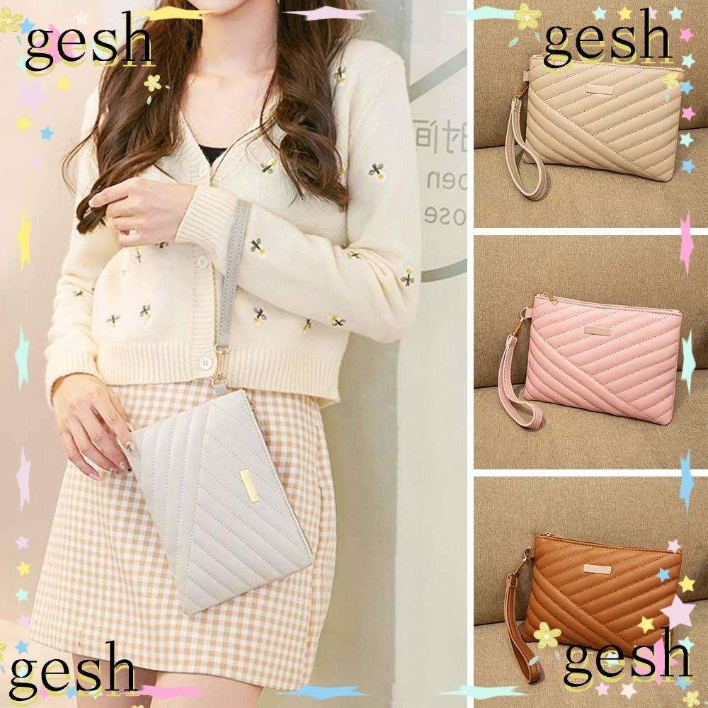 Gesh1 Wristlet Bag Women Leather Shopping Clutch Wallet