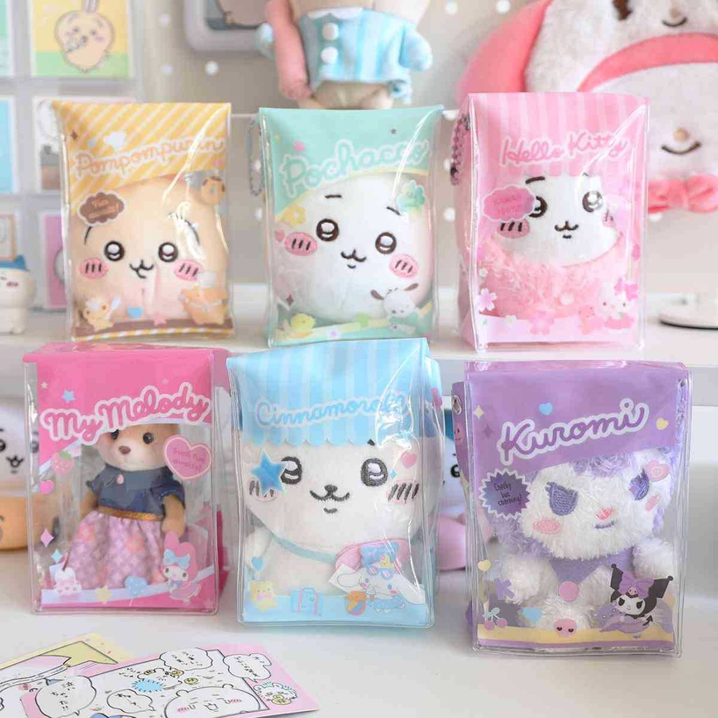 Sanrio Doll Bag PVC Mini Storage Bag จี้กระเป๋าใส