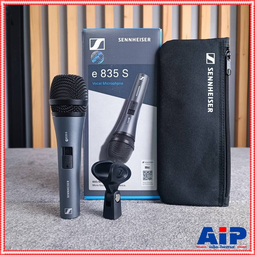 ฟรีค่าส่ง SENNHEISER E835-S ไมค์สาย Sennheiser E 835 S E-835S ไมโครโฟนสำหรับใช้ร้องเพลง ไมโครโฟนใช้พ