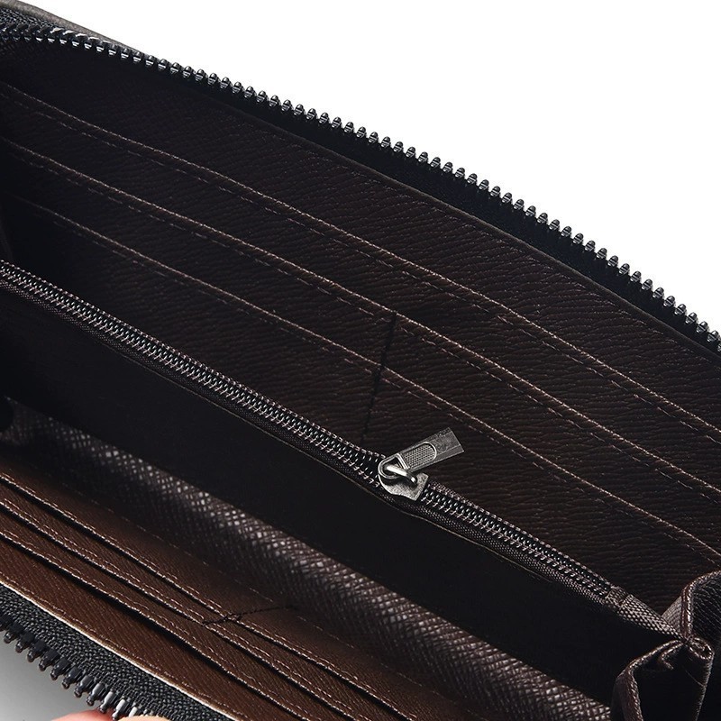 bag_1(BAG2191) กระเป๋าสตางค์ใบยาวผู้ชาย เป็นหนังPUมีซิป