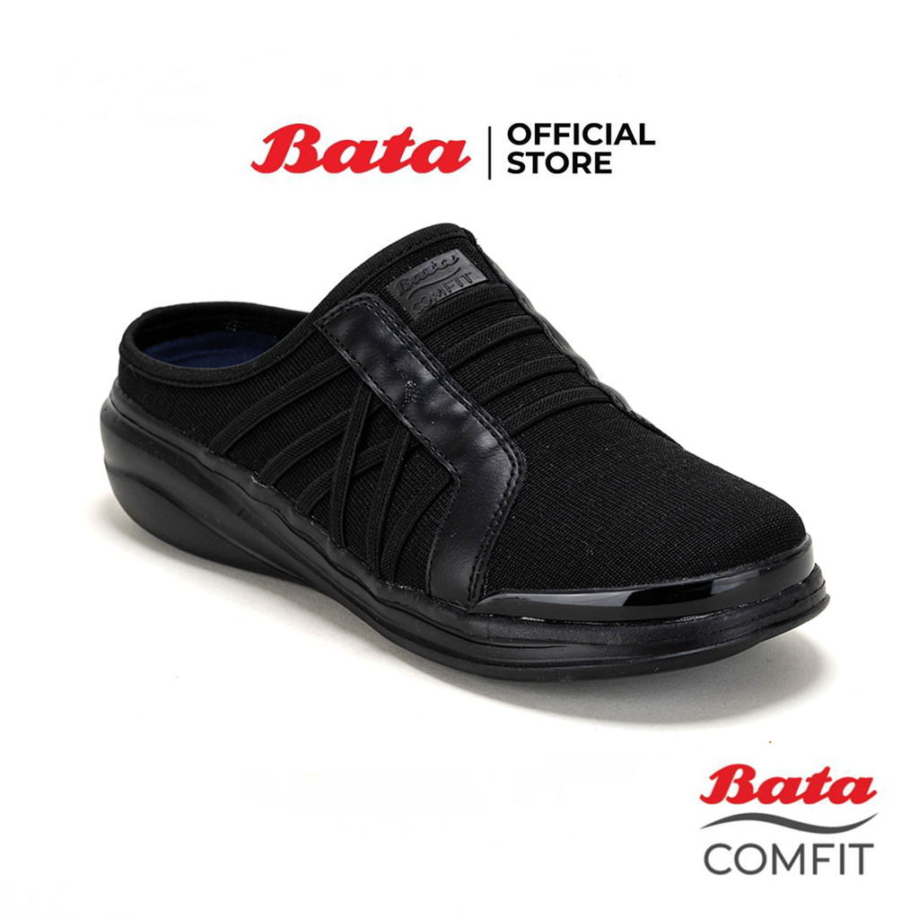 Bata บาจา Comfit รองเท้าเพื่อสุขภาพแบบสวมเปิดส้น สวมใส่ง่าย น้ำหนักเบา สำหรับผู้หญิง สีดำ 6016050 สีขาว 6011050