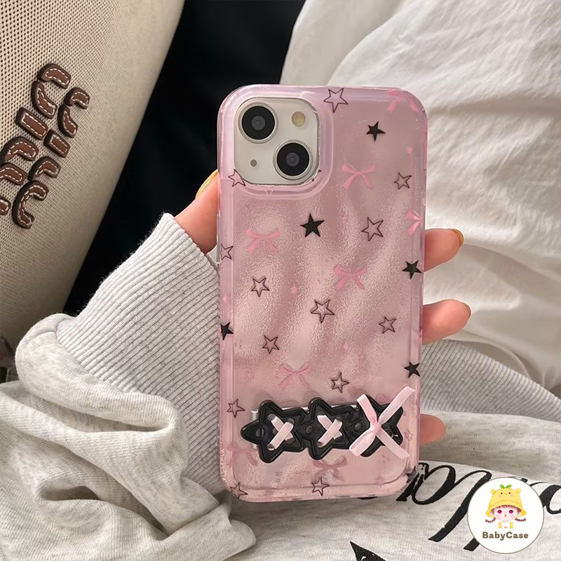 โบว์ผีเสื้อโรแมนติกนุ่ม เคสSamsung A05 A15 A04s A12 A05s A14 A23 A25 A32 A34 A53 A51 A21s A03 A20 A50 A33 A13 A11 - รูปที่ 3