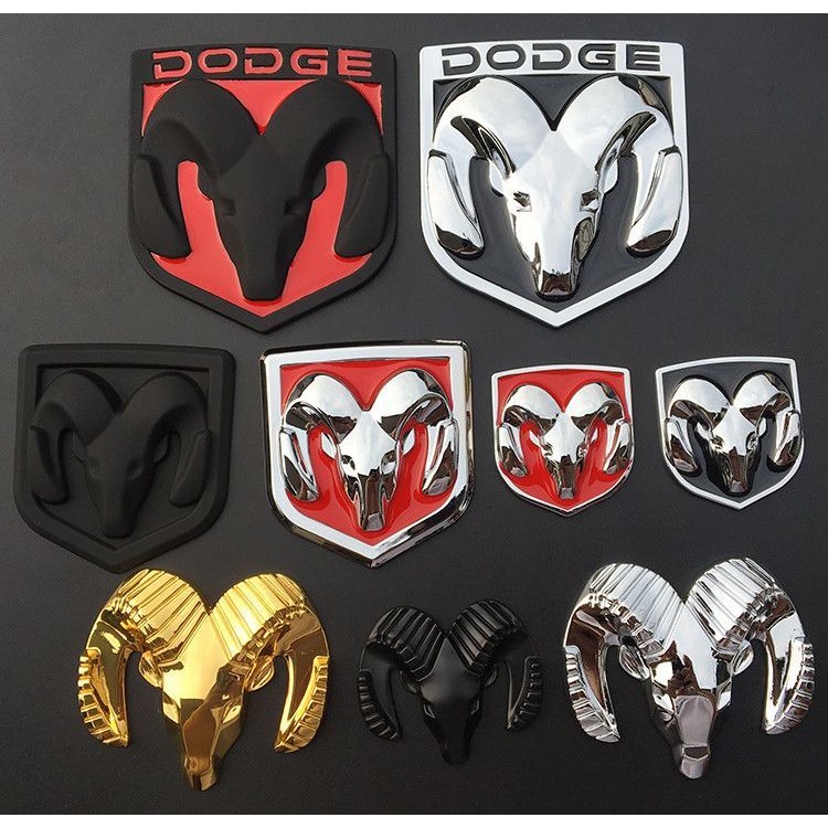 ♚-♚DODGE Dodge Ram car logo, Journey car logo, Caliber modified Ram head logo, tail logo
