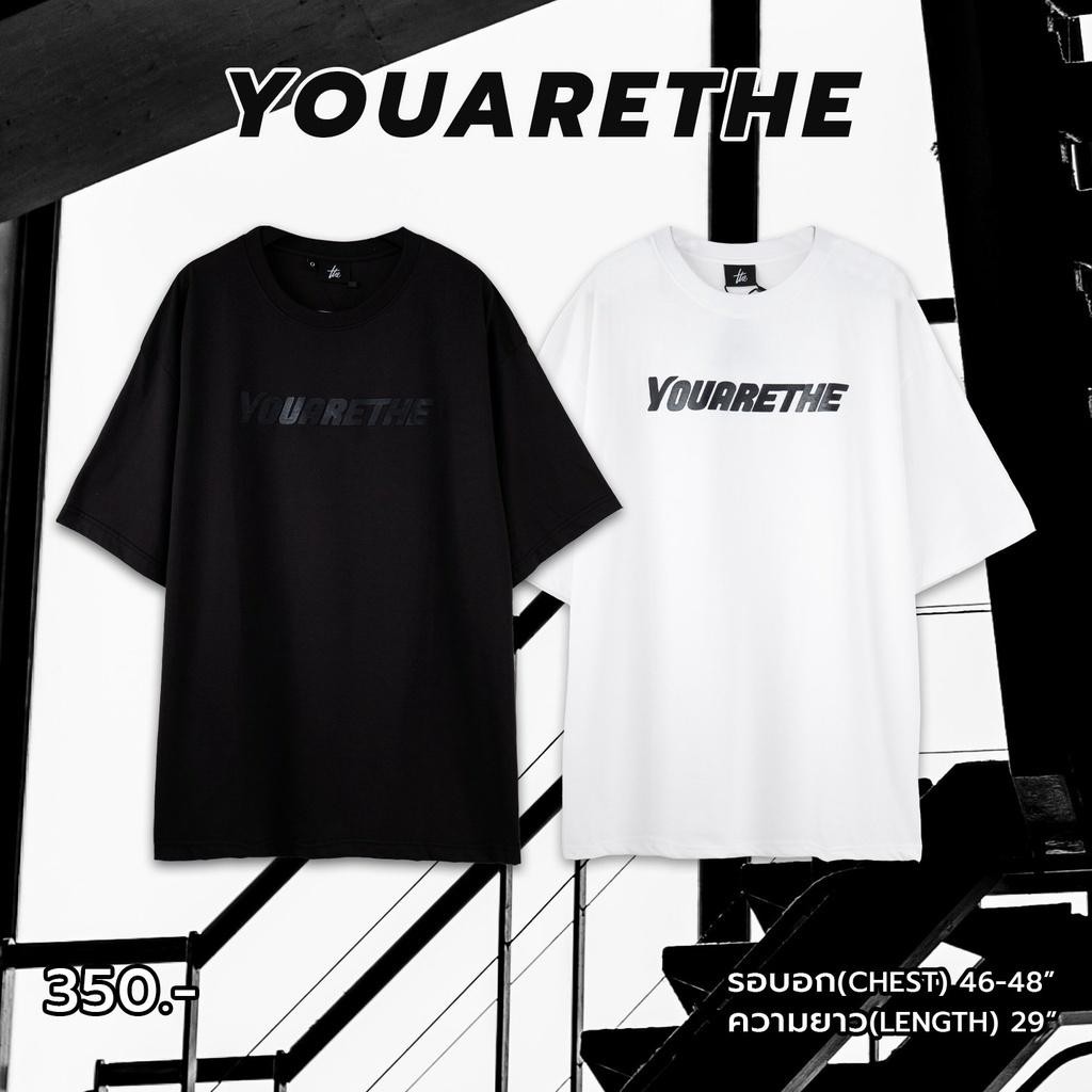 Urthe - เสื้อยืด แขนสั้น รุ่น YOUARETHE BOLD T-shirt S-5XL ผ้าฝ้าย Clothing ผู้ชาย คอกลม