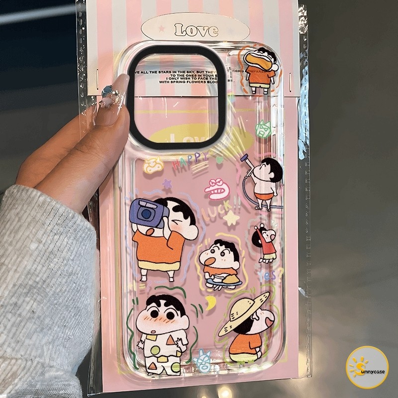 เคสนิ่มใสลายเครยอนชินจัง มิกกี้เมาส์สุดน่ารัก เข้ากันได้กับ Samsung A06 A05 A15 A05s A54 A03s A32 A23 A12 A14 A24 A55