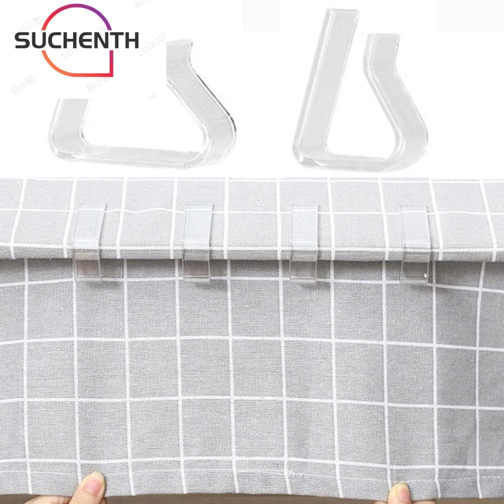 ซูเชนธ คลิปหนีบผ้าปูโต๊ะ 4ชิ้น,ที่หนีบผ้าพลาสติกมัลติฟังก์ชั่น,ปิกนิกพรหมงานแต่งงานที่ใส่ผ้าปูโต๊ะในครัวเรื