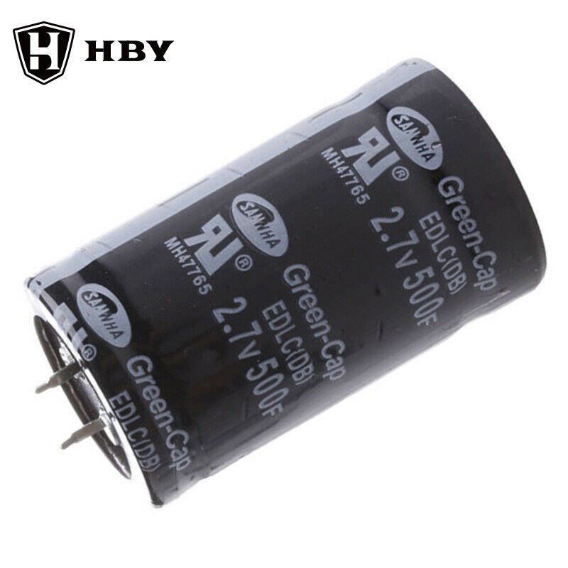 Super Farad Capacitor 2.7V 500F 60*35 มม.รถ Rectifier ตัวเก็บประจุ ESR ต่ํา Ultracapacitor 60x35 มม.