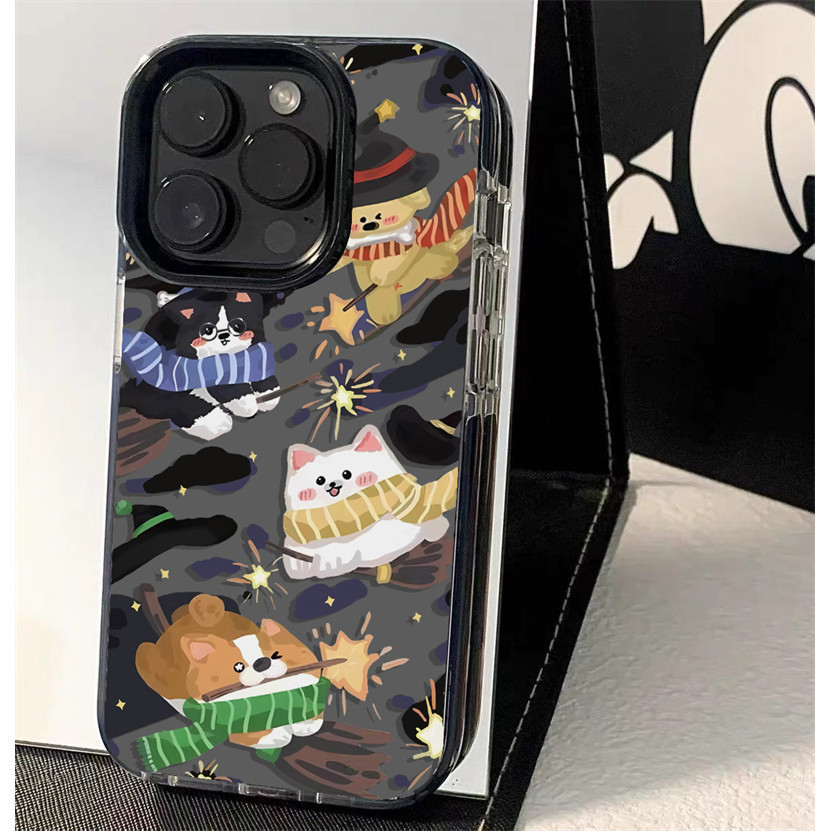Iphone 15 Series TPU Soft Coverเคสโทรศัพท์INSกล้องป้องกันไม้กวาดKweichow MaotaiสุนัขแมวรูปแบบiPhone 14 13 12 11 15 15plus 15promax 14plus Pro Max 7 8plus X XR Se