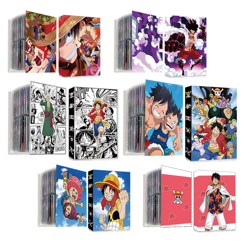 One PIECE การ์ดอัลบั้ม Binder Book แผนที่โฟลเดอร์ตัวอักษร Binder การ์ดเกมคอลเลกชันโฟลเดอร์