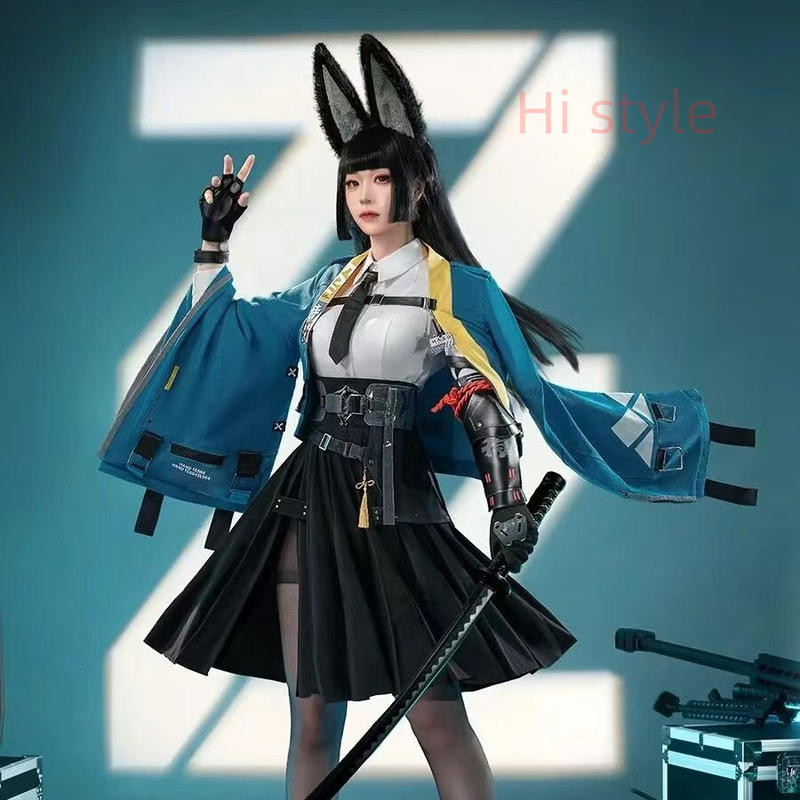 Zenless Zone Zero คอสเพลย์ Hoshimi Miyabi คอสเพลย์ชุดกิโมโน ชุดเสื้อผ้าน่ารักสําหรับผู้หญิง