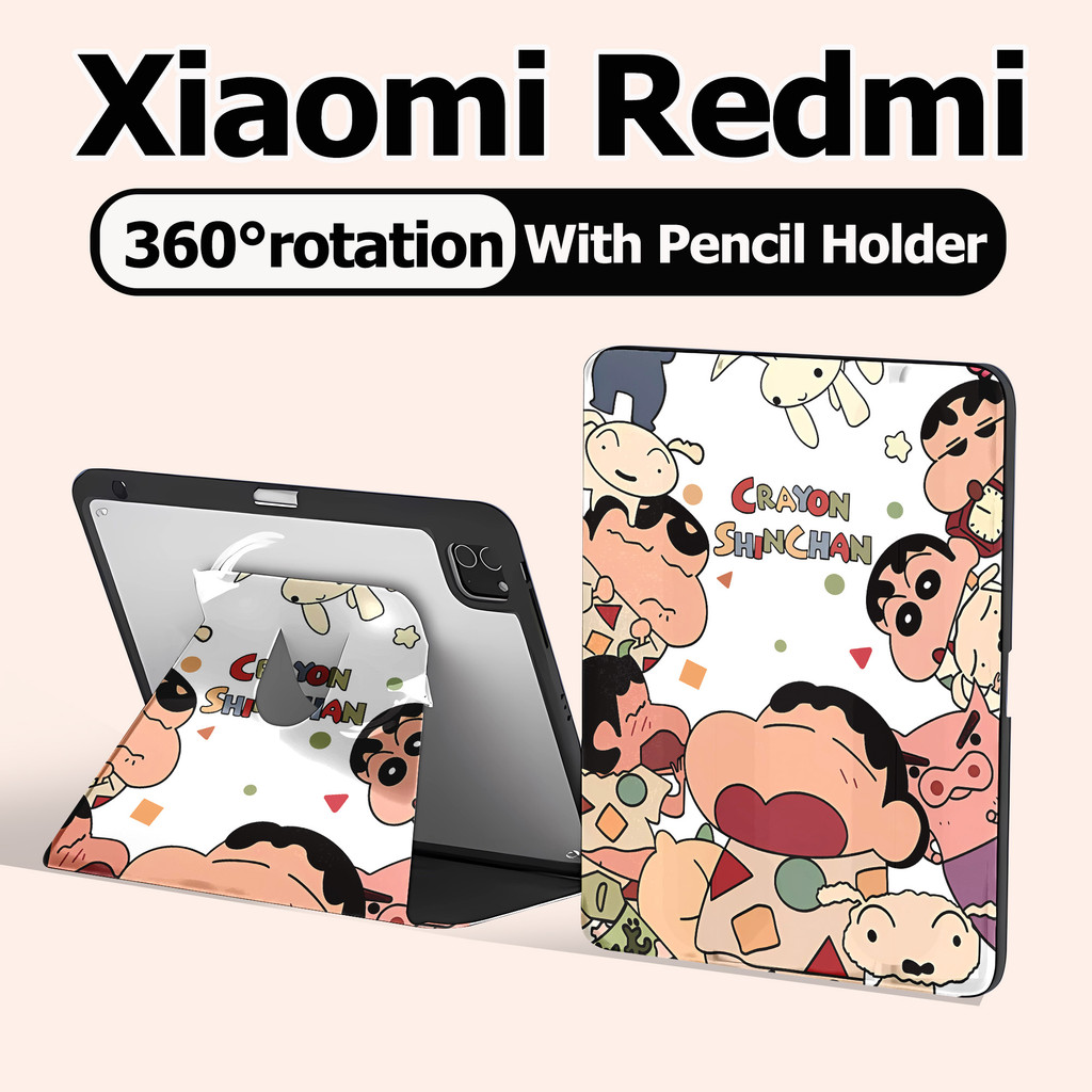 เคสแท็บเล็ต Xiaomi/Redmi สําหรับ Xiaomi Pad 6/6 Pro Xiaomi Pad 5/5 Pro เคส Redmi SE 11 Pad 10.61 pad pro12.1 มุนได้360องศา Xiaoxin เคส Xiaomi ปกแม่เหล็ก