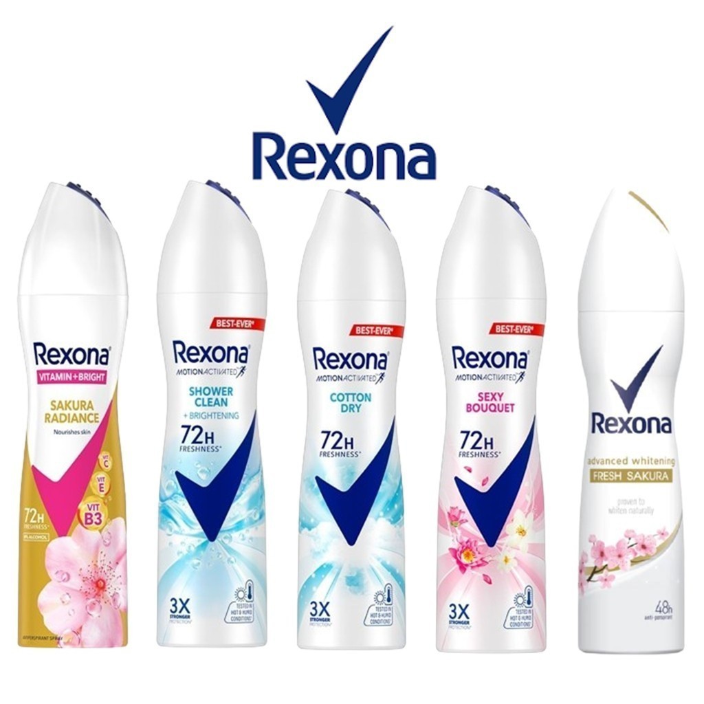 ลดเพิ่ม 30% Rexona สเปรย์ลดเหงื่อ พร้อมระงับกลิ่นกาย เรโซน่า 135 ml