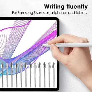 Fonken 1/2PCS เคล็ดลับโลหะสําหรับ Samsung Galaxy Tab S6/S7/S8/S9/S10/S22/S23/S24/Note20 Note10 Stylus Nib