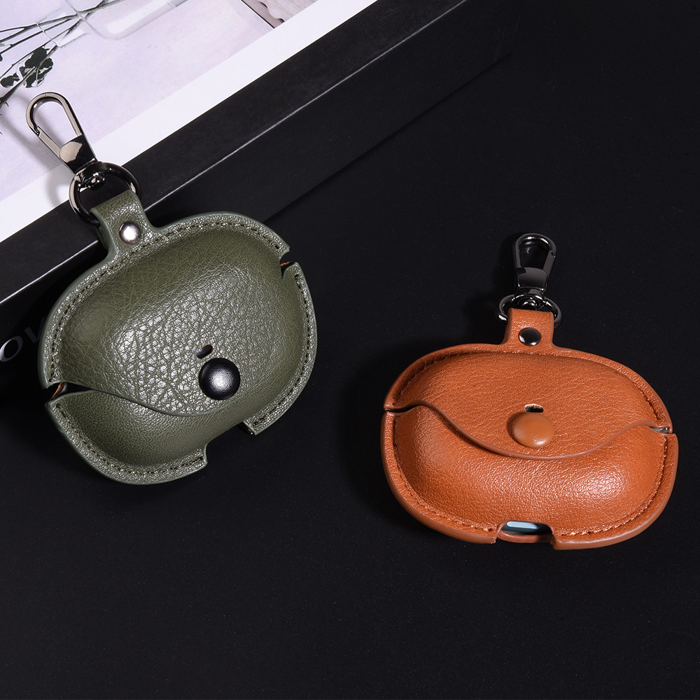 แฟชั่นIns สีทึบนุ่มกันกระแทกหนังหูฟังป้องกันกรณีเข้ากันได้สําหรับ JEEP EW011 หูฟัง Anti-fall