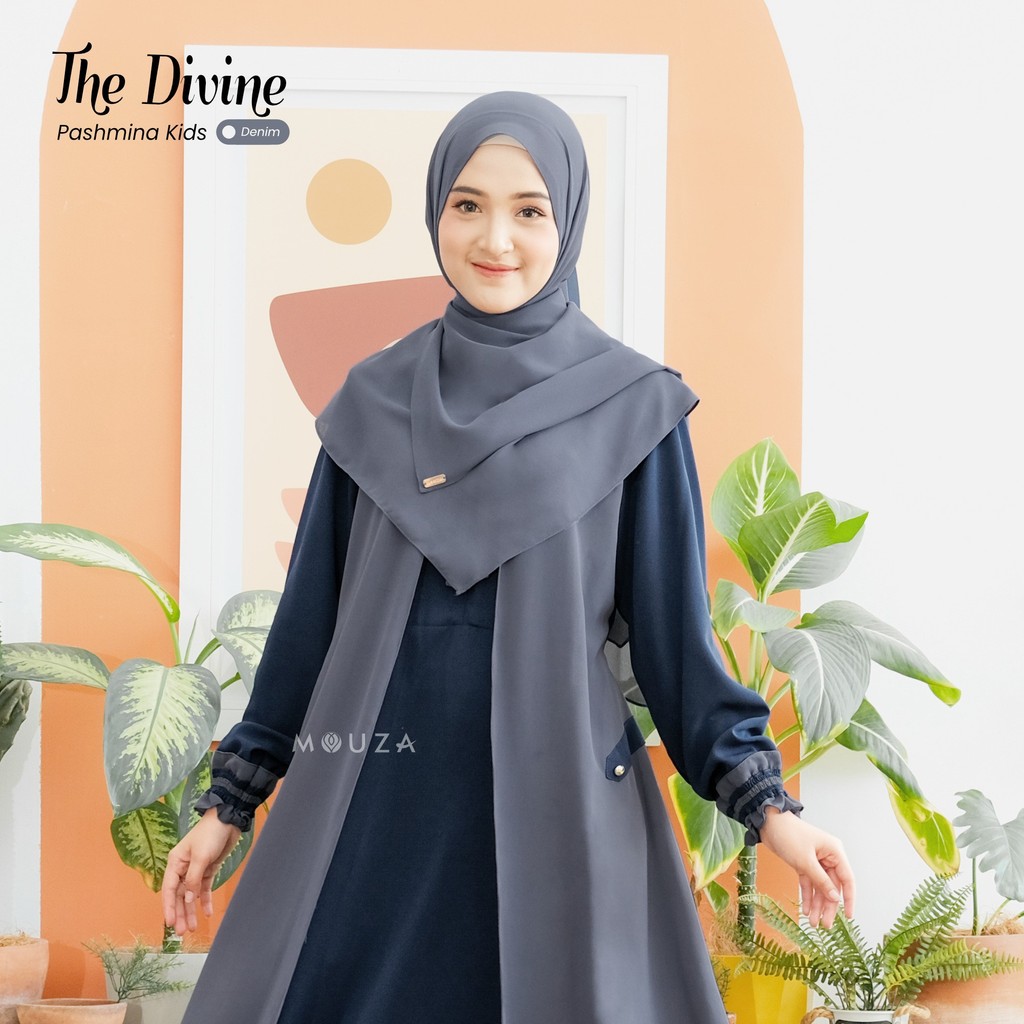 Kayssyari - Pashmina Hijab Premium Divine Mom Womens Hijab Ceruty Material By Mouza Premium Branded