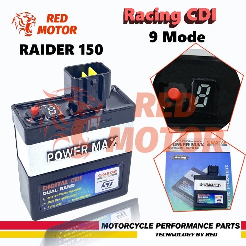 เหมาะสําหรับ RAIDER 150 (Reborn/Newbred/Oldbreast) Racing CDI dual band, plug and play, ไม่จํากัด
