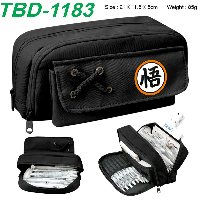 Dragon Ball/The Legend of Zelda ความจุขนาดใหญ่นักเรียน Ziplock กระเป๋าดินสออะนิเมะ Anime Pencil Case, Cartoon Pencil Pouch