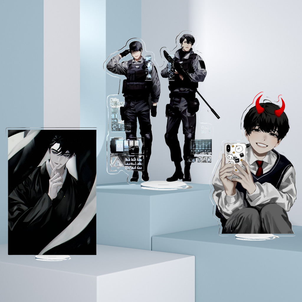 Omniscien Reader Viewpoint ยืนอะนิเมะ KeyChain Kim Dokja Key Chain ผู้หญิง ORV รูปแผ่น Key แหวนอะคริ