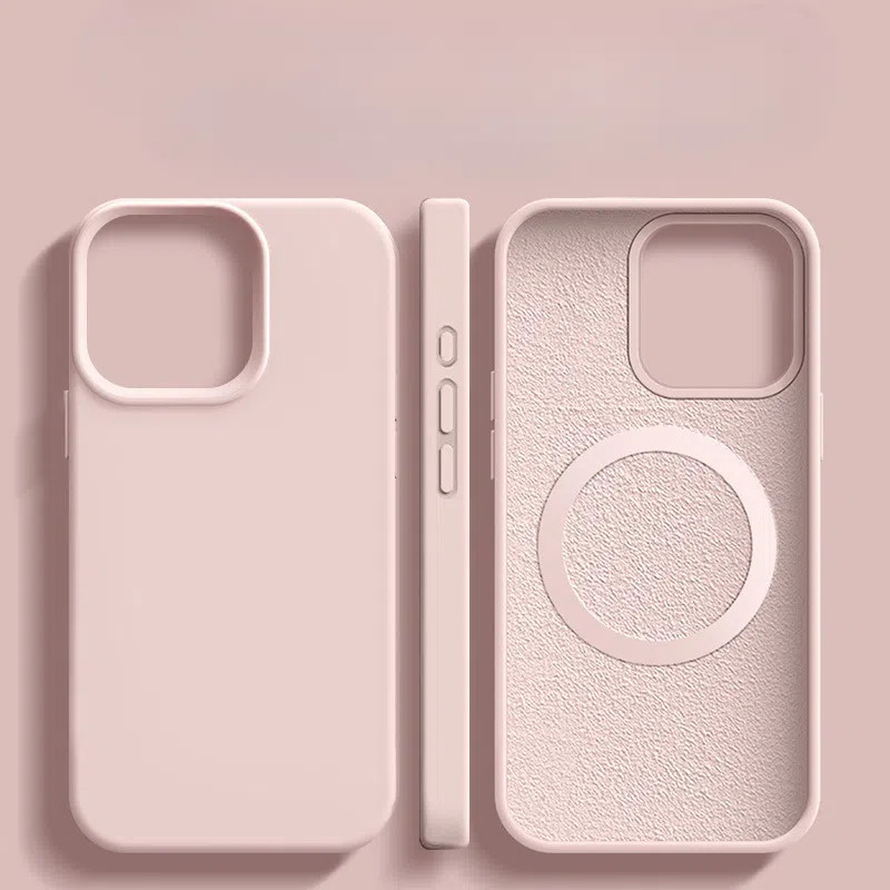 เคสโทรศัพท์ชาร์จแม่เหล็กเหลว 16 ชิ้นเหมาะสําหรับ ไอโฟน 15 โปรแม็กซ์ ซิลิโคนป้องกันการตก 14 เคสป้องกัน