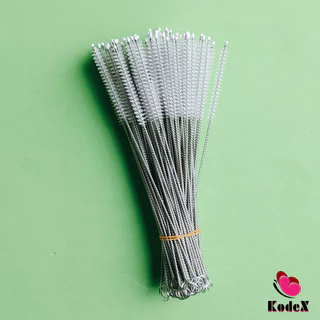 KDX แปรงล้างหลอดดูด จุกนม ขนไนล่อน ไม่ทำให้เป็นรอย Stainless steel soft straw straw brush