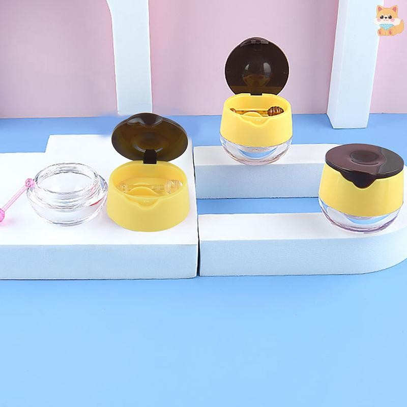 [วิ] 1ชิ้นสีเหลืองลิปฟิล์มขวดลิปฟิล์มกล่องด้วยซิลิโคนช้อนลิปบาล์มขวดเปล่าการดูแลส่วนบุคคลครีมหน้ากากบรรจุภัณฑ์ภาชนะ ไทย - รูปที่ 2