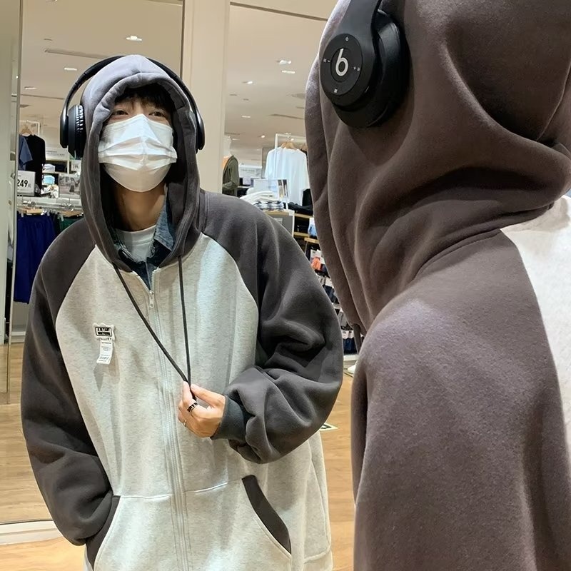 High Street Hooded Cardigan เสื้อแจ็คเก็ตลําลองหลวม