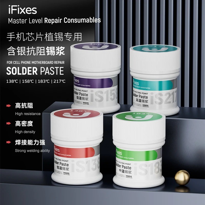 Ifixes ตะกั่วฟรี 138/158/183/217 องศาเครื่องมือบัดกรีสําหรับ SMD โทรศัพท์ PCB ซ่อม BGA CPU CHIP เครื่องมือเชื่อมลายฉลุ