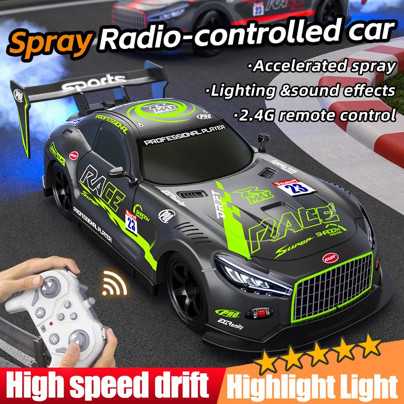 Gtr 4WD 2.4G Mini RC Racing Car ความเร็วสูง Off-Road รีโมทคอนโทรล Drift ของเล่นฉีดพ่นรถสําหรับเด็กเด็กของขวัญของเล่น