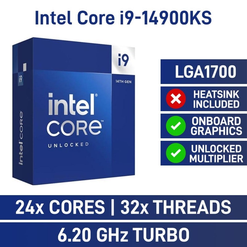 CPU INTEL CORE I9-14900KS LGA 1700 - I9 14900KS