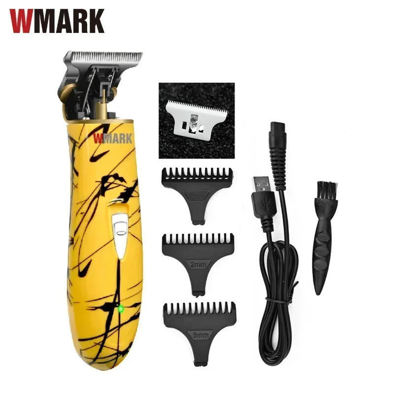 WMARK-เครื่องโกนหนวดไฟฟ้า Sideband T-Wide Zero Cut Trimmer Detail Of Groomer Beard Trimmer NG-201