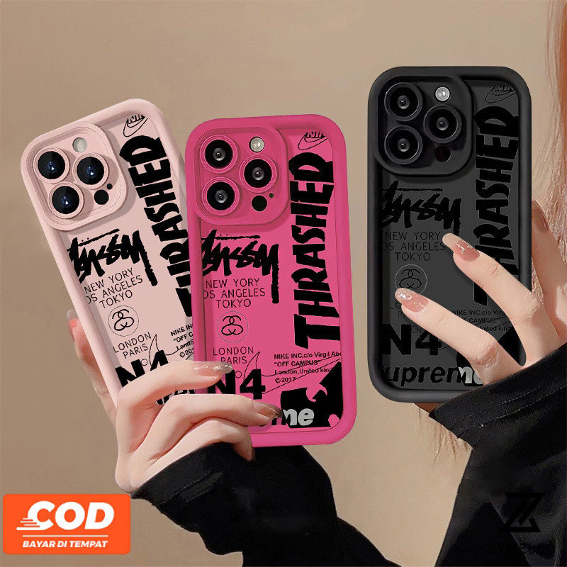 Case สำหรับ Samsung A35 A55 A05 A15 A12 A54 A03 A04 A13 A14 A23 A24 A32 A34 A53 s23fe A51 A73 s21fe s23ultra แฟชั่นจดหมายกันกระแทกกรณีโทรศัพท์มือถือ