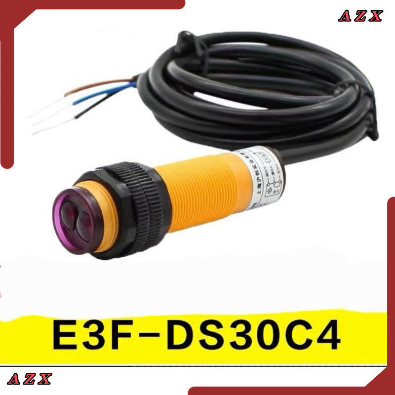 E3F-DS30C4  สวิตช์ตาแมวเหนี่ยวนำอินฟราเรด E3F-DS30C4 ใกล้กับเซ็นเซอร์สะท้อนแสงกระจาย NPN ปกติเปิดสาม