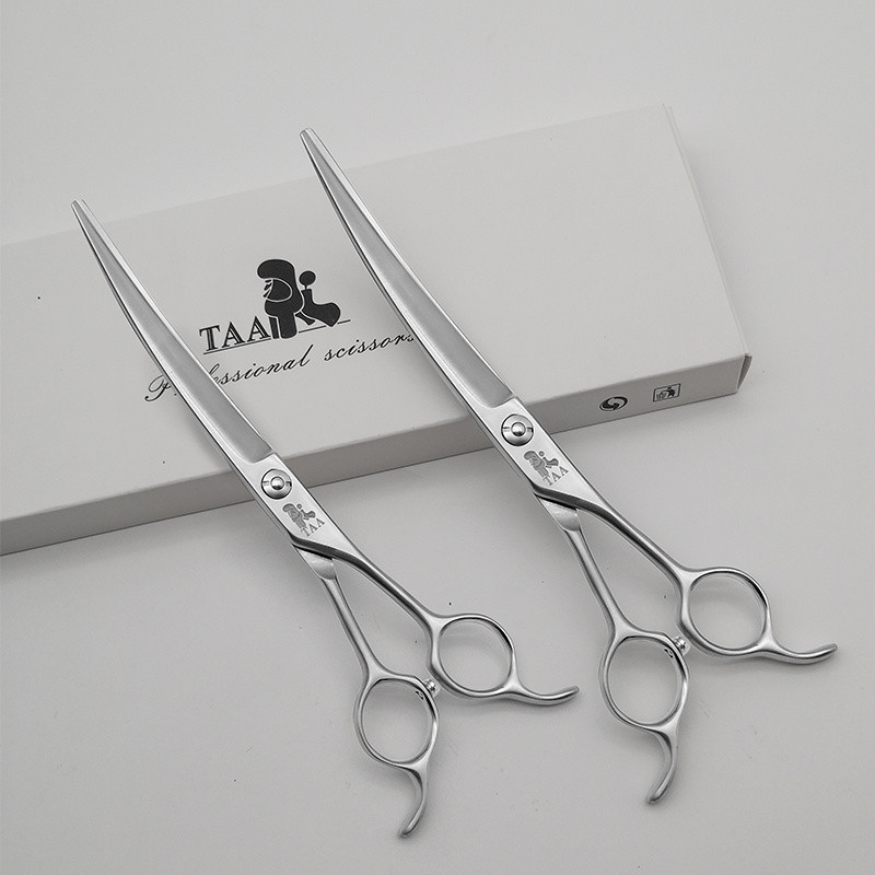 TAA ที่ตัดขนสัตว์เลี้ยง กรรไกรโค้ง ขนาด  กรรไกรโค้ง  กรรไกรโค้ง  7 นิ้ว/7.5 นิ้ว หัวกลมโค้งขนาดใหญ่ 